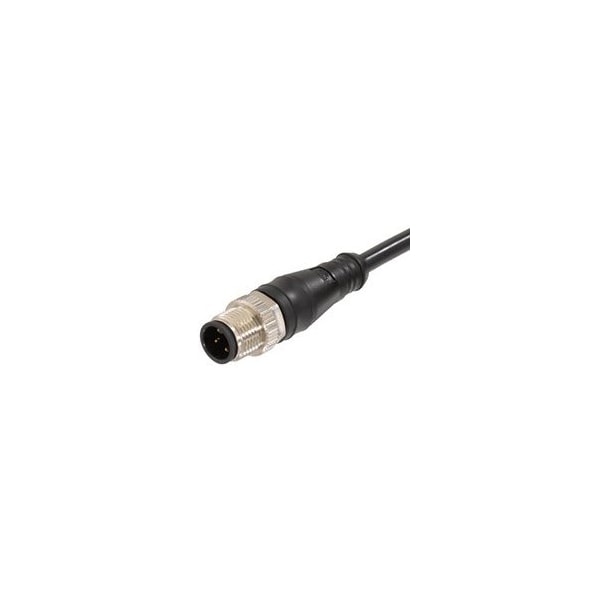Woodhead Micro-Change (M12) Single-Ended Cordset With Knurled Hexnut, 4 Pole, Male 804006B30M020 - main